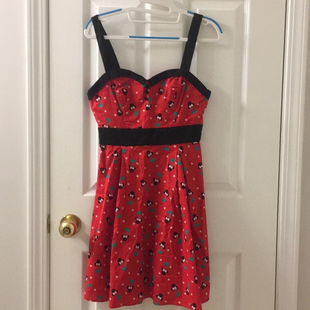 Red Minnie Mouse Cherry Disney Dress